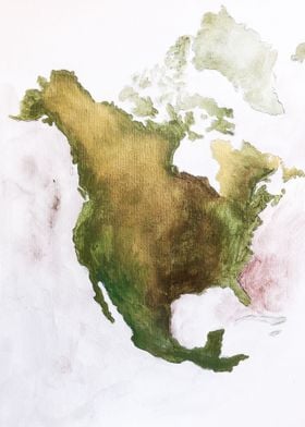North America map 