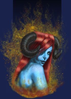 Blue Devil Girl