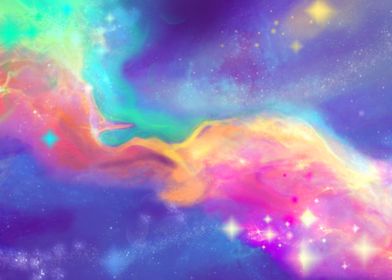Mermaid Nebula space no 2