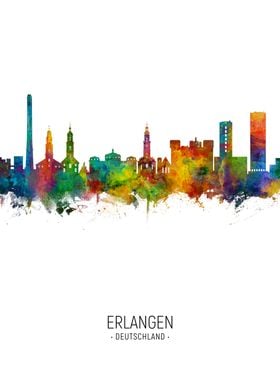 Erlangen Germany Skyline