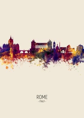 Rome Italy Skyline