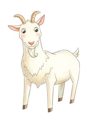 Goat' Poster by Silver Oak Design | Displate