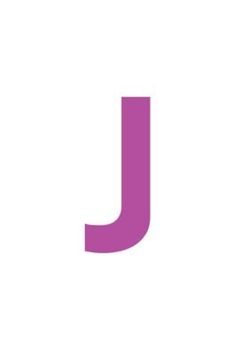 Purple Letter J