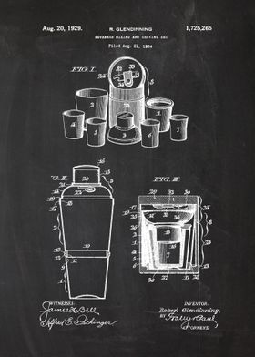 1924 Beverage Mixer Set