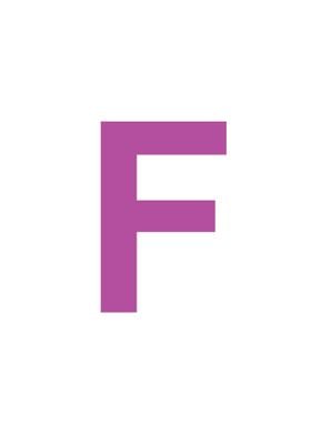 Purple Letter F