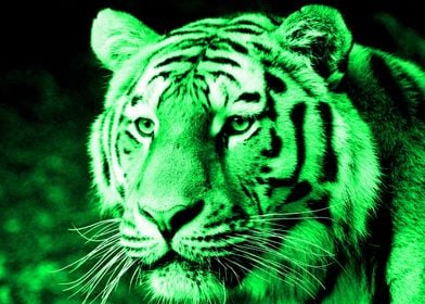 Tiger digiart green