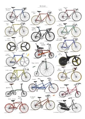 A Collection Of Bicycles 