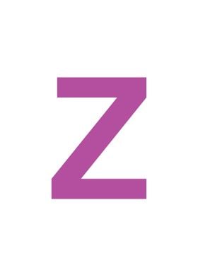 Purple Letter Z