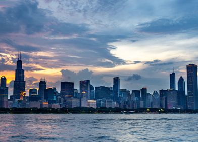 Twilight Over Chicago