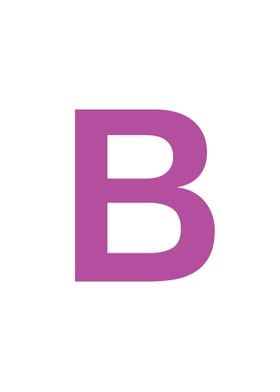 Purple Letter B