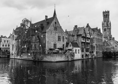 Bruge in Belgium in Winter