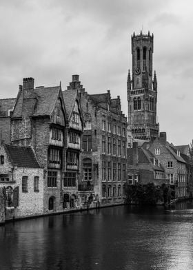 Bruge in Belgium in Winter