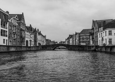 Bruge in Belgium in Winter