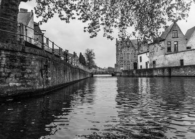 Bruge in Belgium in Winter