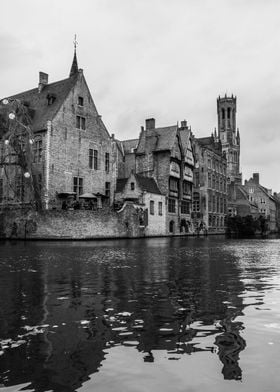 Bruge in Belgium in Winter