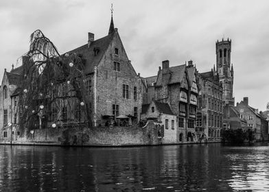 Bruge in Belgium in Winter