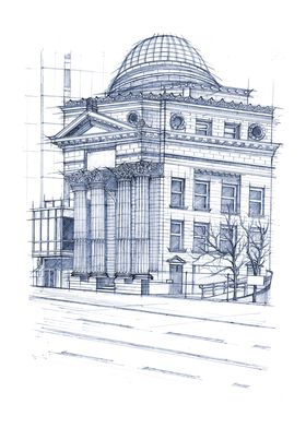 Hand Drawn Bank of Toronto