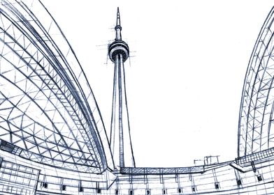 Hand Drawn CN Tower