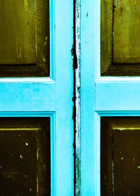 Abstract mint door