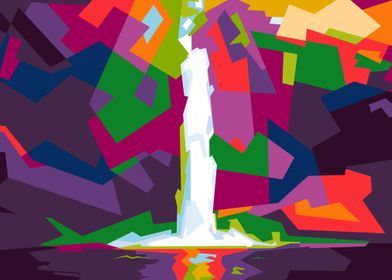 Waterfall Pop art