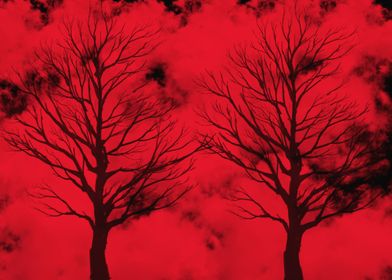 Red Burnt Trees