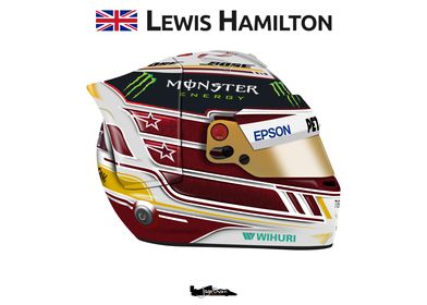 Hamilton 2018 helmet