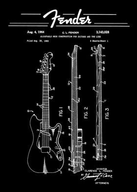 Fender Neck Patent 1964