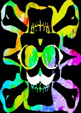 old funny skull art