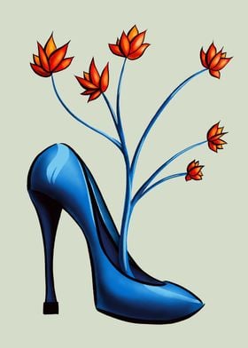 High Heels And Flowers