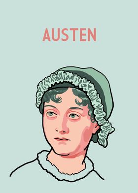 Jane Austen Teal Green