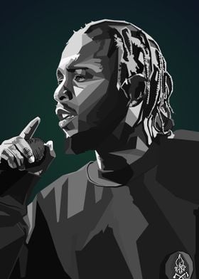 Kendrick Lamar WPAP PopArt