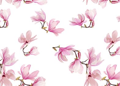 magnolia flower pattern