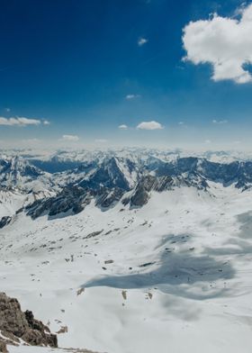 The view from Zugspitze