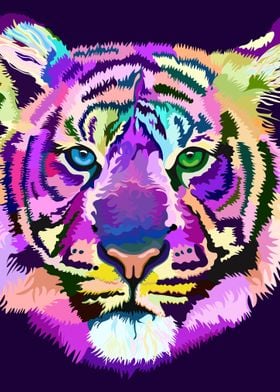 pop art tiger