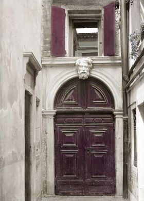 Deep Plum Venetian Door