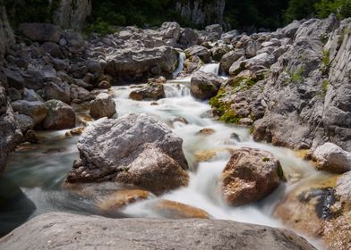 Rocky stream in Slovenia