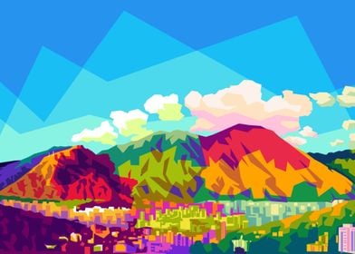 Venezuela landscape popart