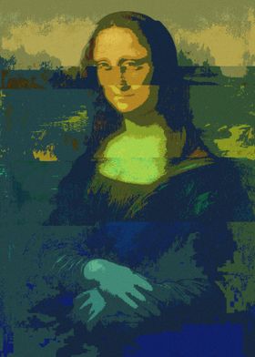 Mona Lisa Glitch Art