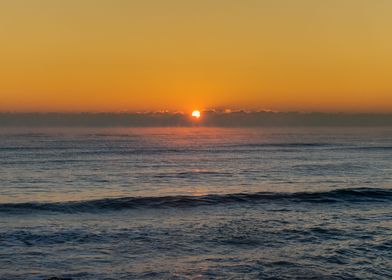 Orange Sunrise at the sea