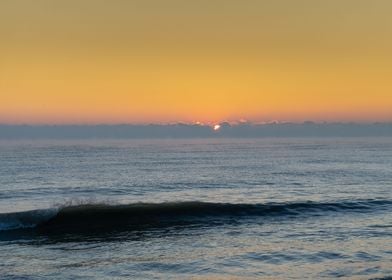 Orange Sunrise at the sea