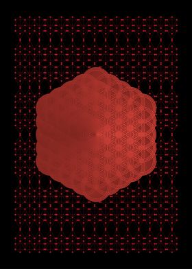 Red Flower of life