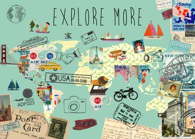 Explore more world map
