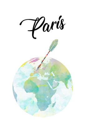 Paris world map