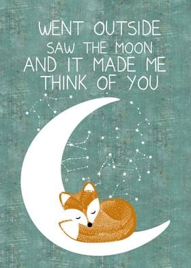 Moon with fox