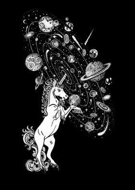 Cosmos Unicorn Fantasy art