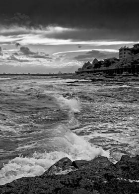 Sunset Waves In Caloundra