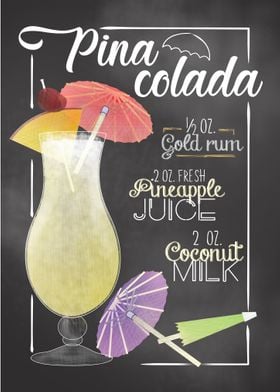 Pina Colada Cocktail Bar