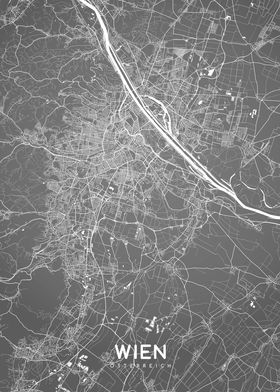 Wien map BW