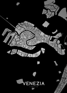 Venezia map BW