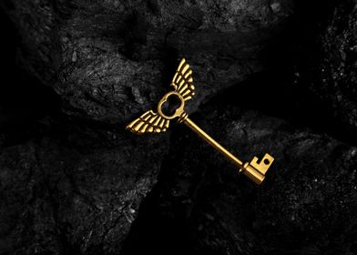 Golden Antique Key